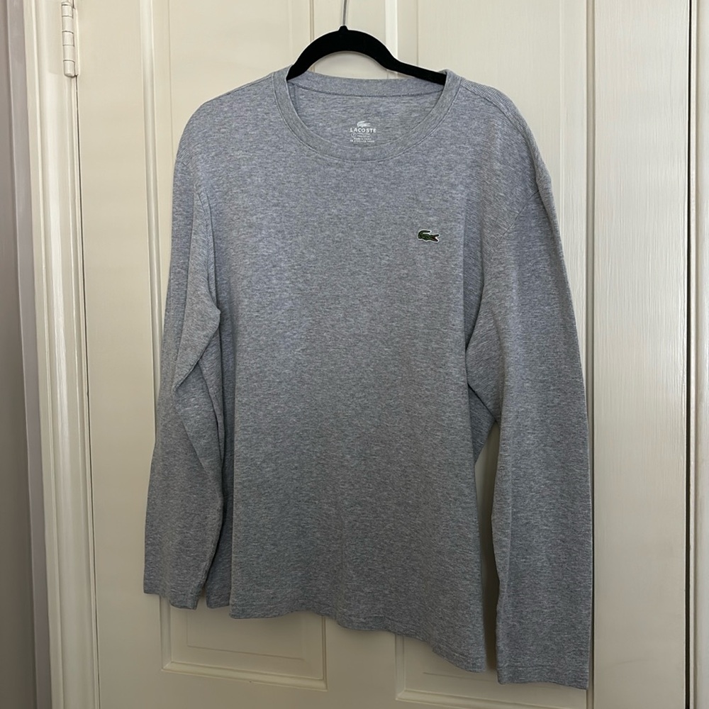 Men’s Lacoste long sleeve thermal; size 8
